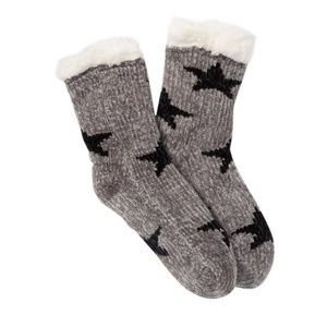Steve Madden Chenille Star Faux Fur Slipper Socks ✨FINAL PRICE DROP✨